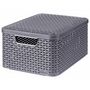 Voir la diapositive 2 : CURVER Curver Boîtes de rangement Style avec couvercle 3 pcs M Anthracite