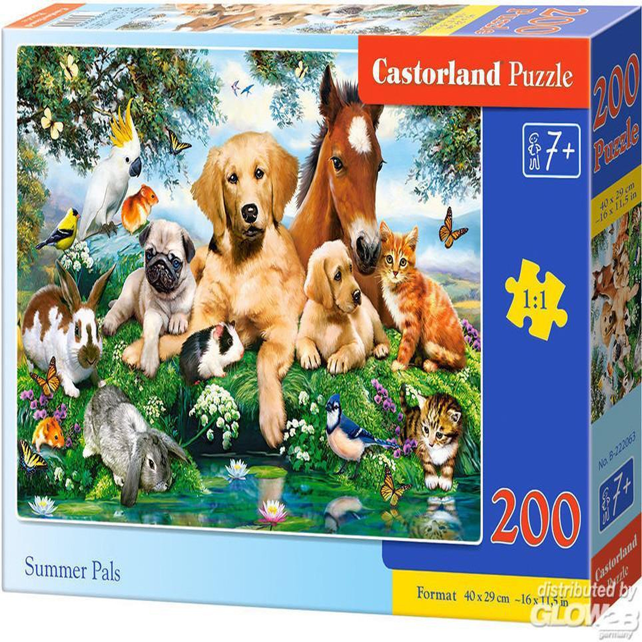 Voir la diapositive 3 : Castorland Puzzle 200 pièces : Copains d'été