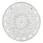Paris Prix Table d'Appoint Design  Arabesque  50cm Blanc