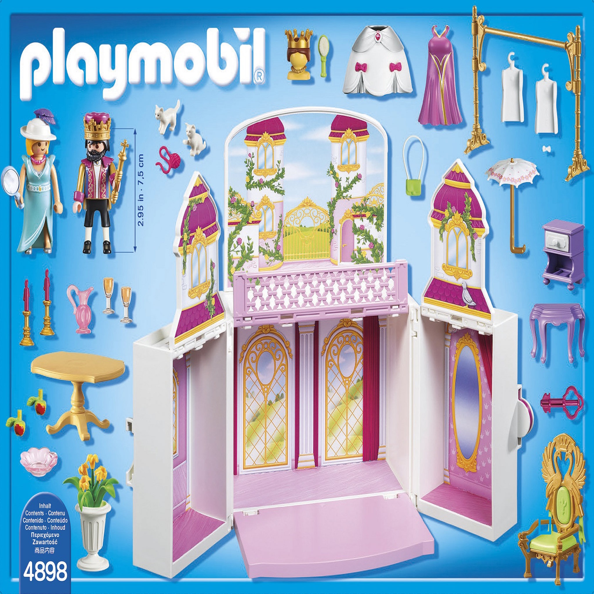 Voir la diapositive 4 : PLAYMOBIL 4898 - Princess - Coffre cour royale 