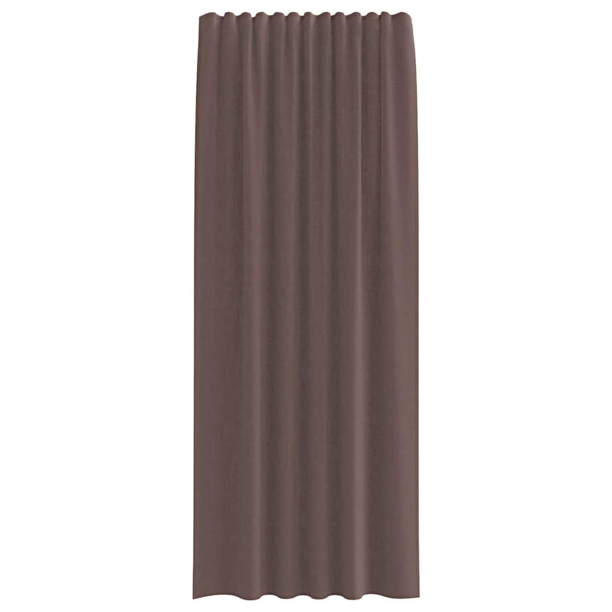 Voir la diapositive 4 : VIDAXL Rideaux en voile avec passants 2 pcs marron