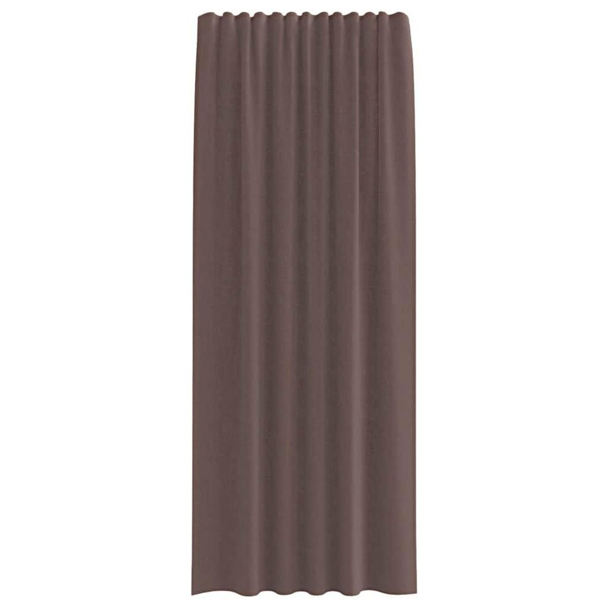 VIDAXL Rideaux en voile avec passants 2 pcs marron