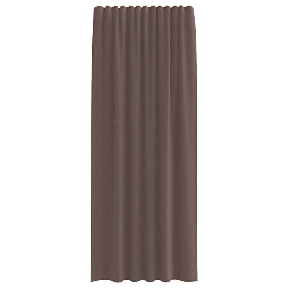 VIDAXL Rideaux en voile avec passants 2 pcs marron