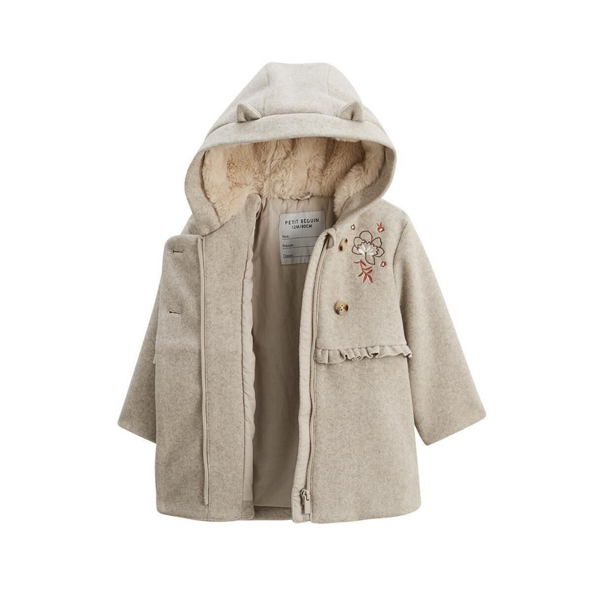 Petit Béguin Manteau enfant avec capuche Manouk