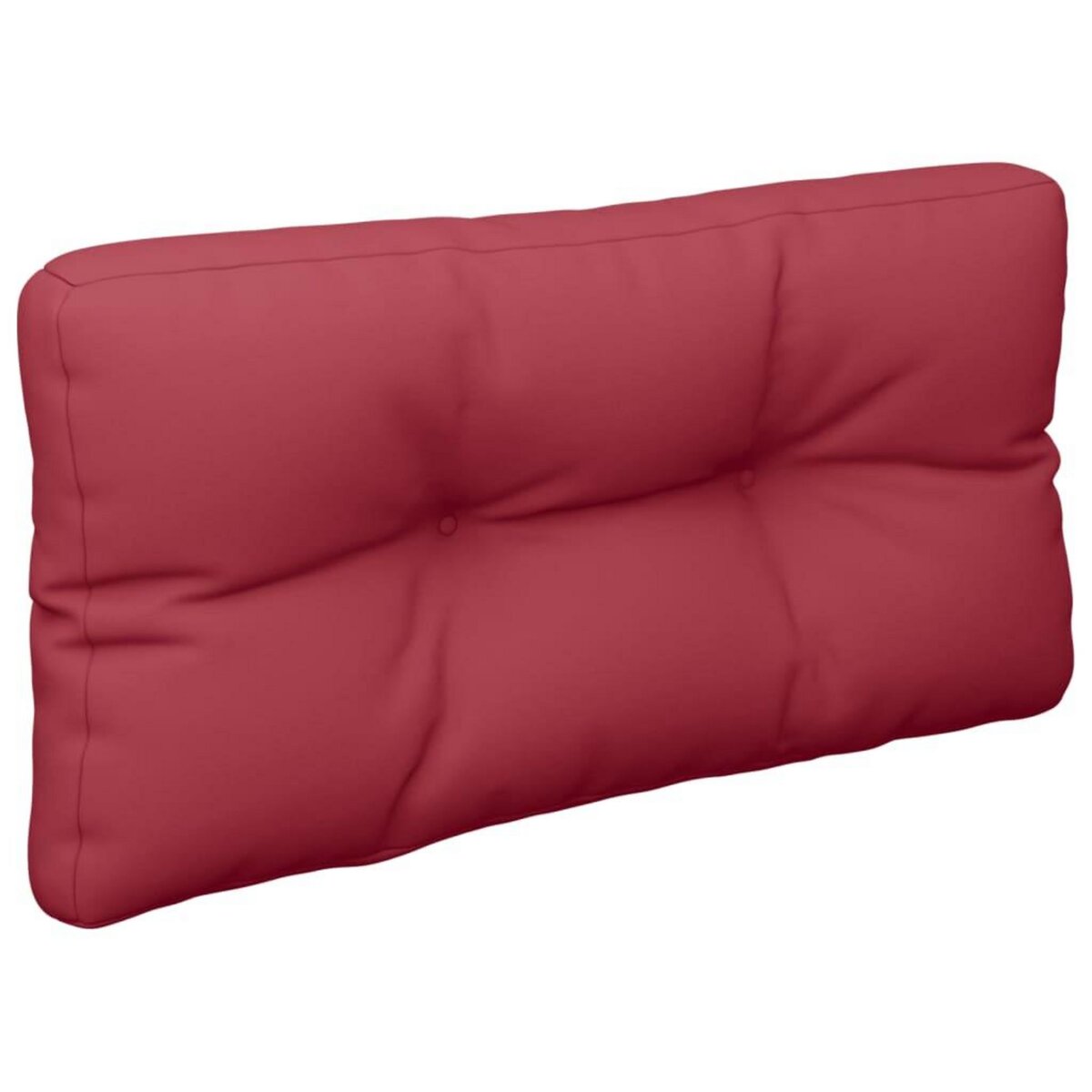 VIDAXL Coussins de palette lot de 2 rouge bordeaux tissu