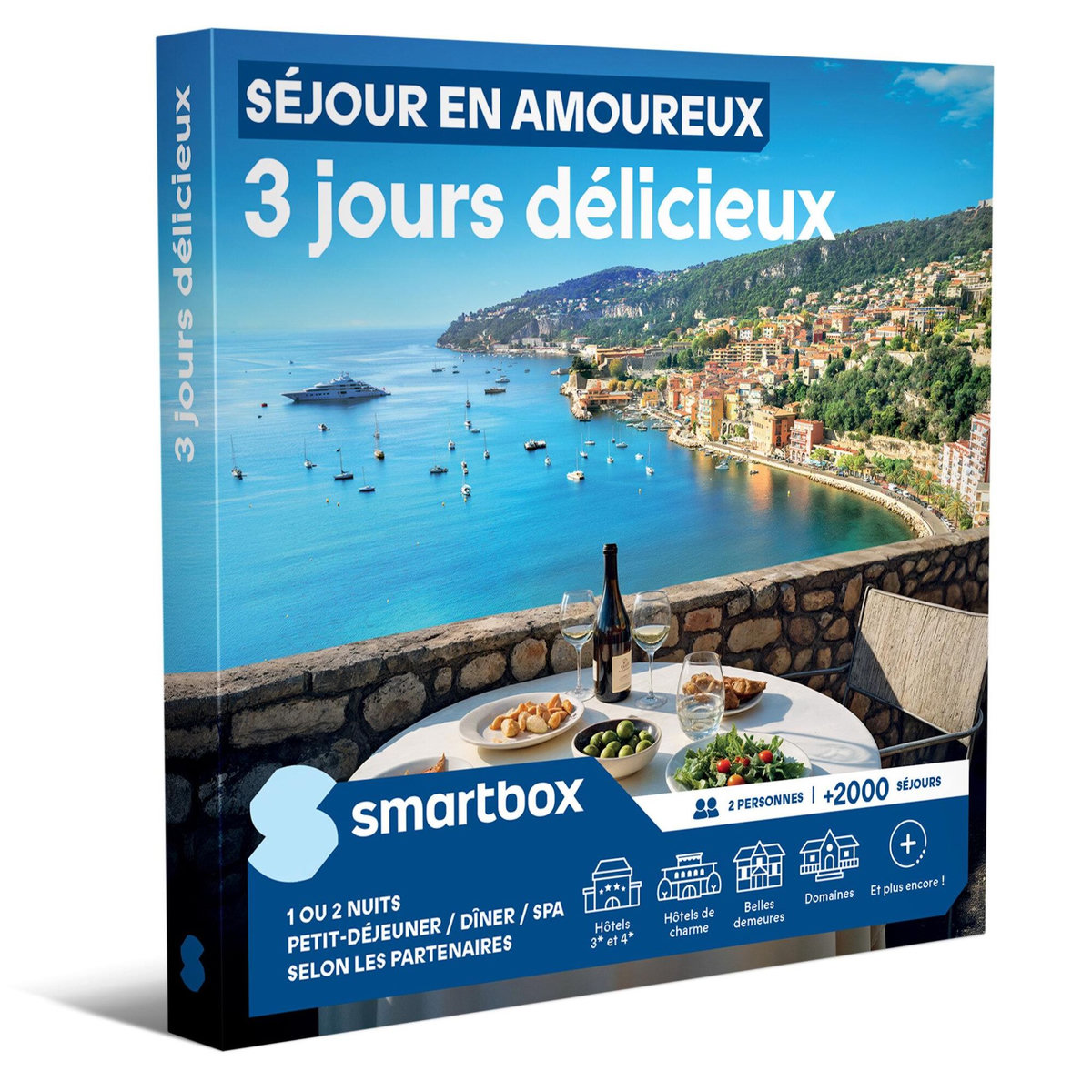 Smartbox Séjour en amoureux 3 jours délicieux - Coffret Cadeau Séjour