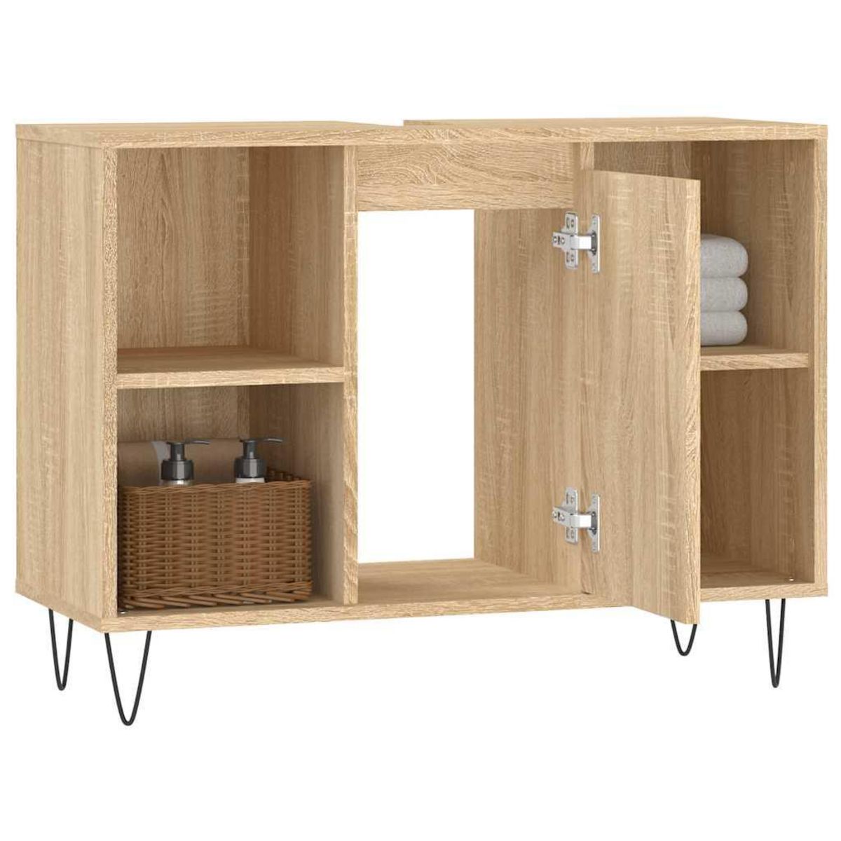 VIDAXL Armoire salle de bain chene sonoma 80x33x60cm bois d'ingenierie