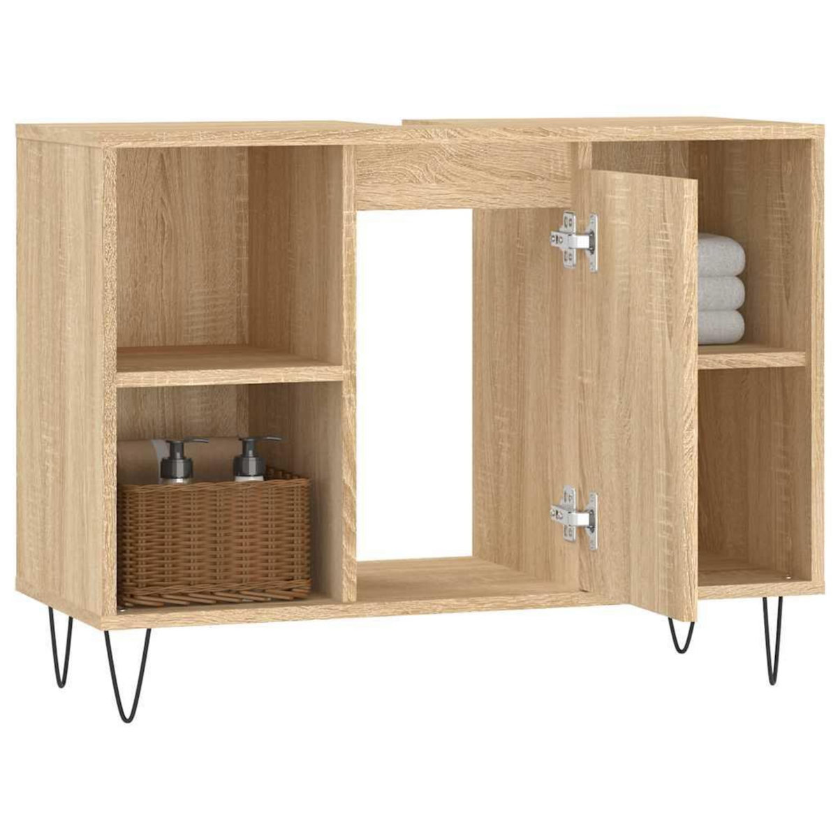 VIDAXL Armoire salle de bain chene sonoma 80x33x60cm bois d'ingenierie