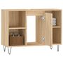 Voir la diapositive 4 : VIDAXL Armoire salle de bain chene sonoma 80x33x60cm bois d'ingenierie