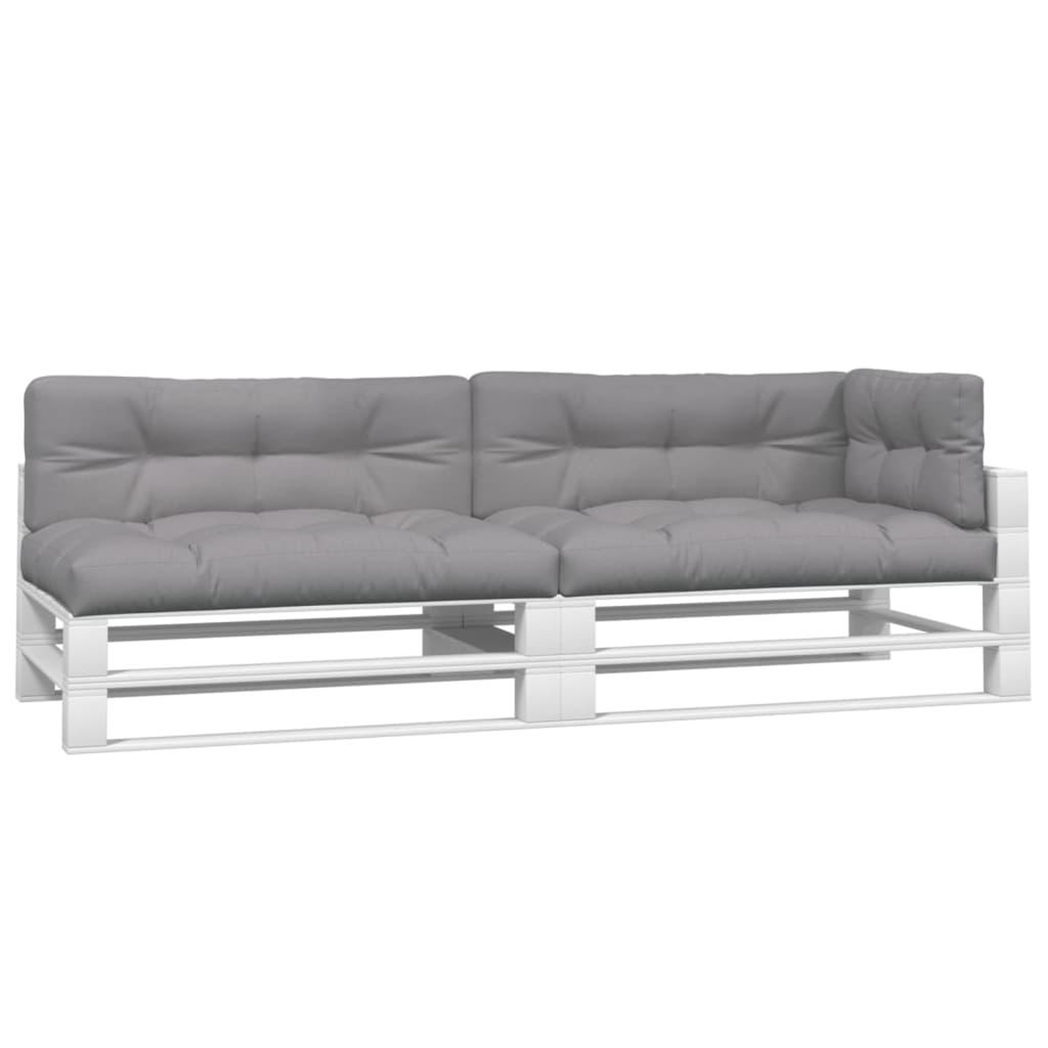 Voir la diapositive 3 : VIDAXL Coussins de palette 5 pcs gris tissu