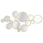 Voir la diapositive 1 : Paris Prix Décoration Murale en Métal  Miroirs Ronds  100cm Or