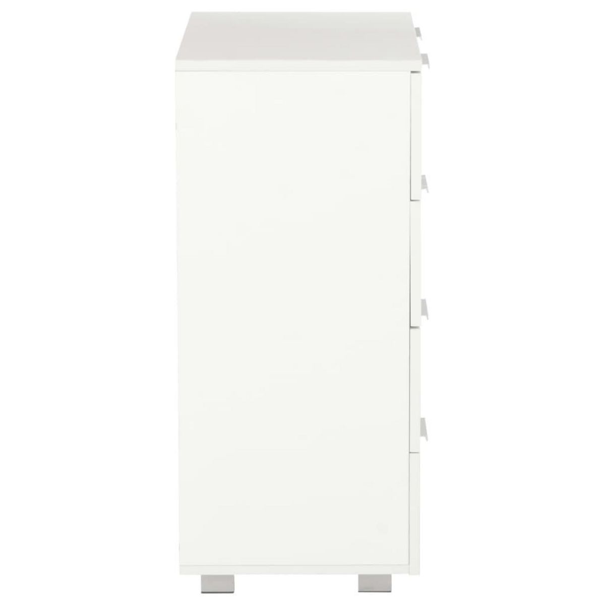 VIDAXL Buffet Blanc brillant 60x35x80 cm Bois d'ingenierie