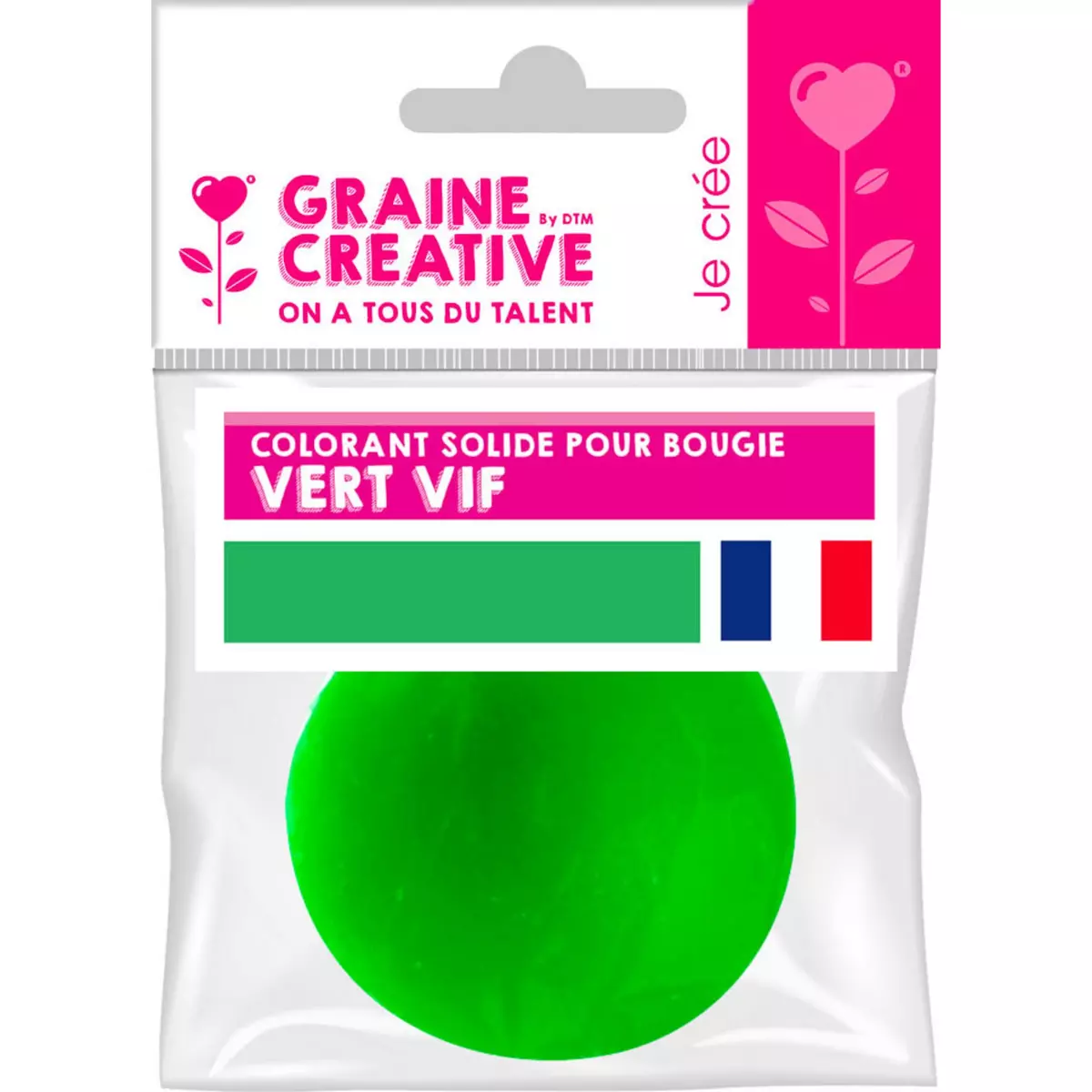 Graines Creatives colorant solide pour bougie 20 g Vert