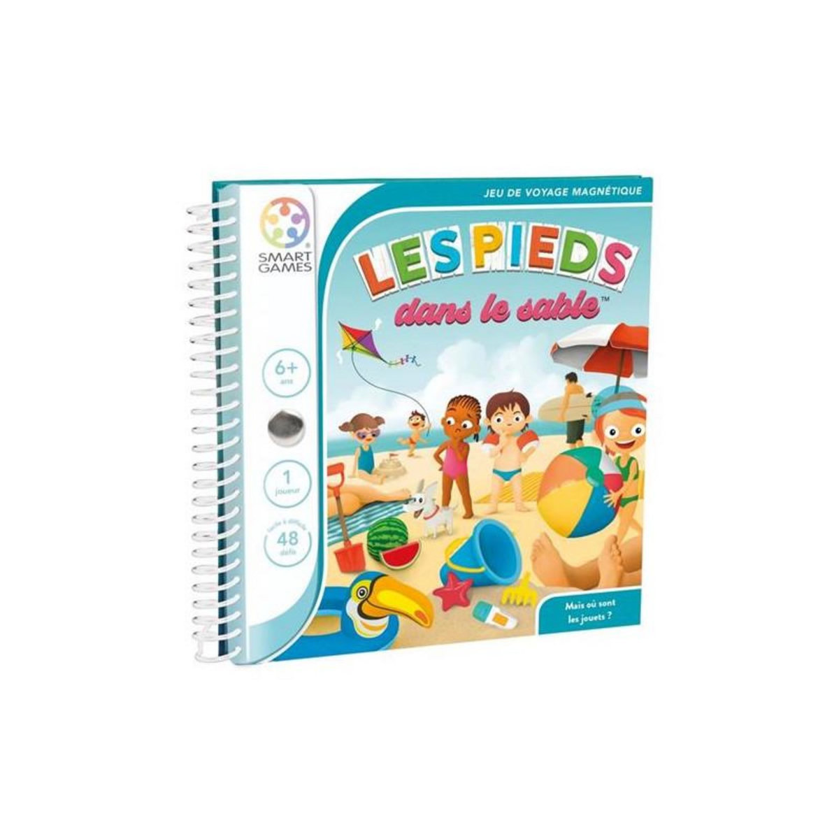 Smart Games Jeu de voyage magnétique Smartgames Les pieds dans le sable
