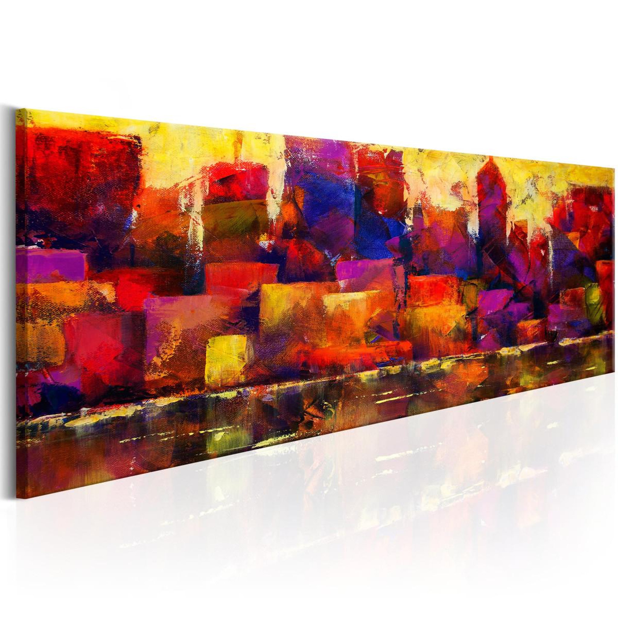 Voir la diapositive 1 : Paris Prix Tableau imprimé  colourful city skyline