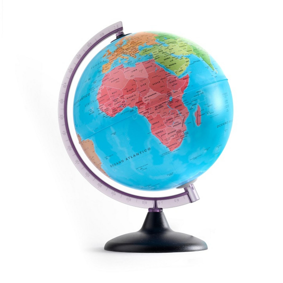 TECNODIDATTICA SPA Globe Continent 25 cm avec fenêtre LED