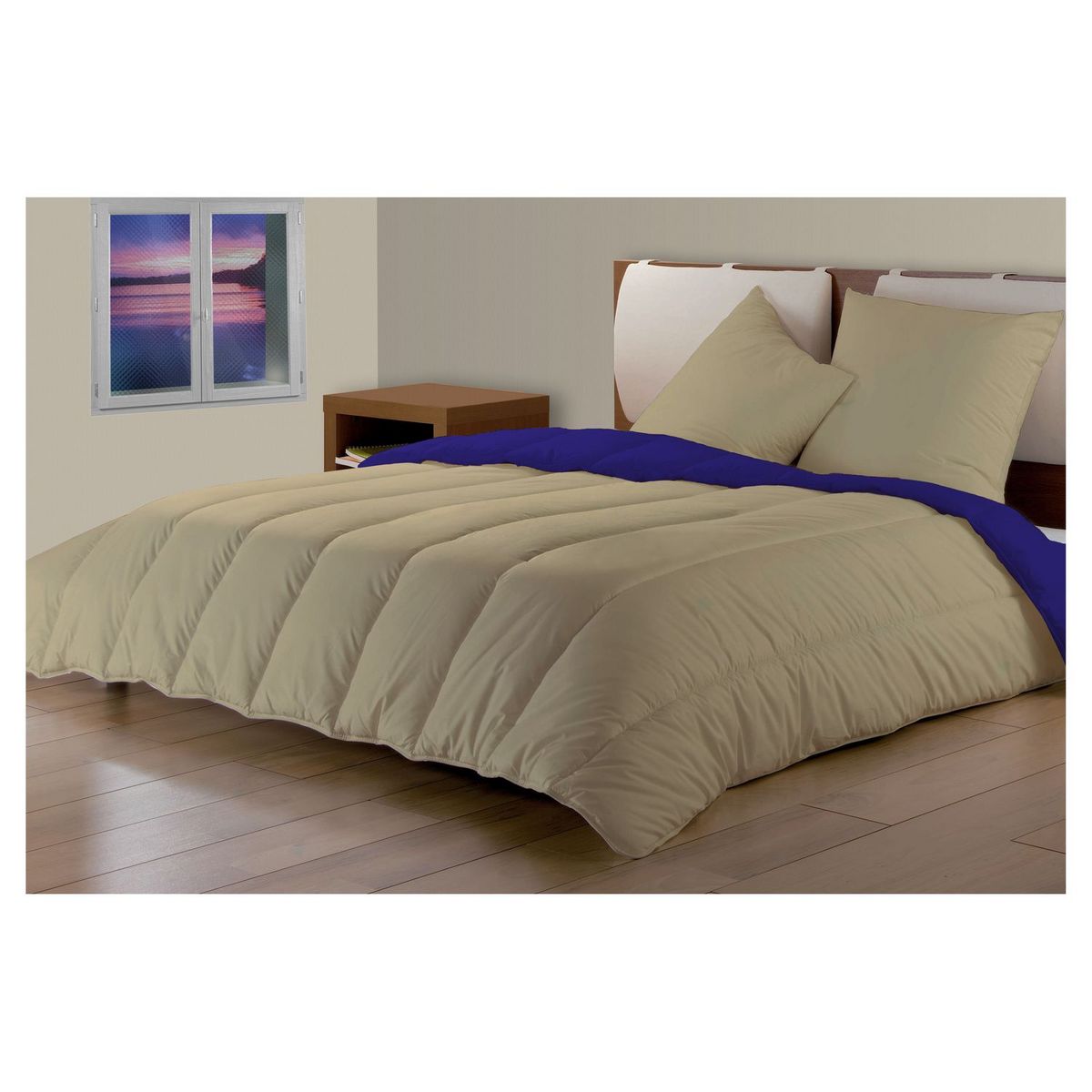 DODO Couette légère en coton 200 g/m² BICOLORE