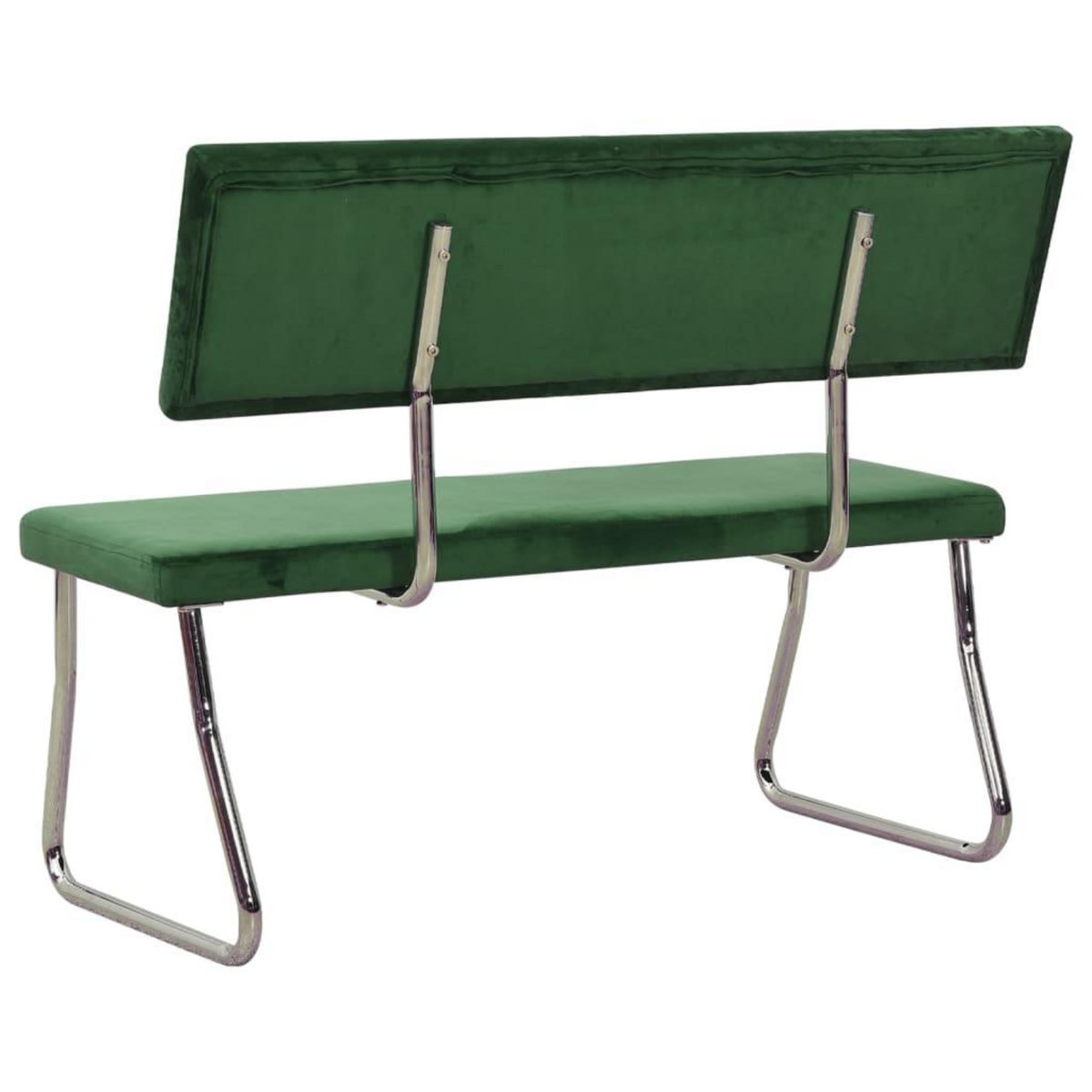 VIDAXL Banc 110 cm Vert fonce Velours
