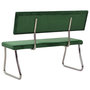 Voir la diapositive 4 : VIDAXL Banc 110 cm Vert fonce Velours