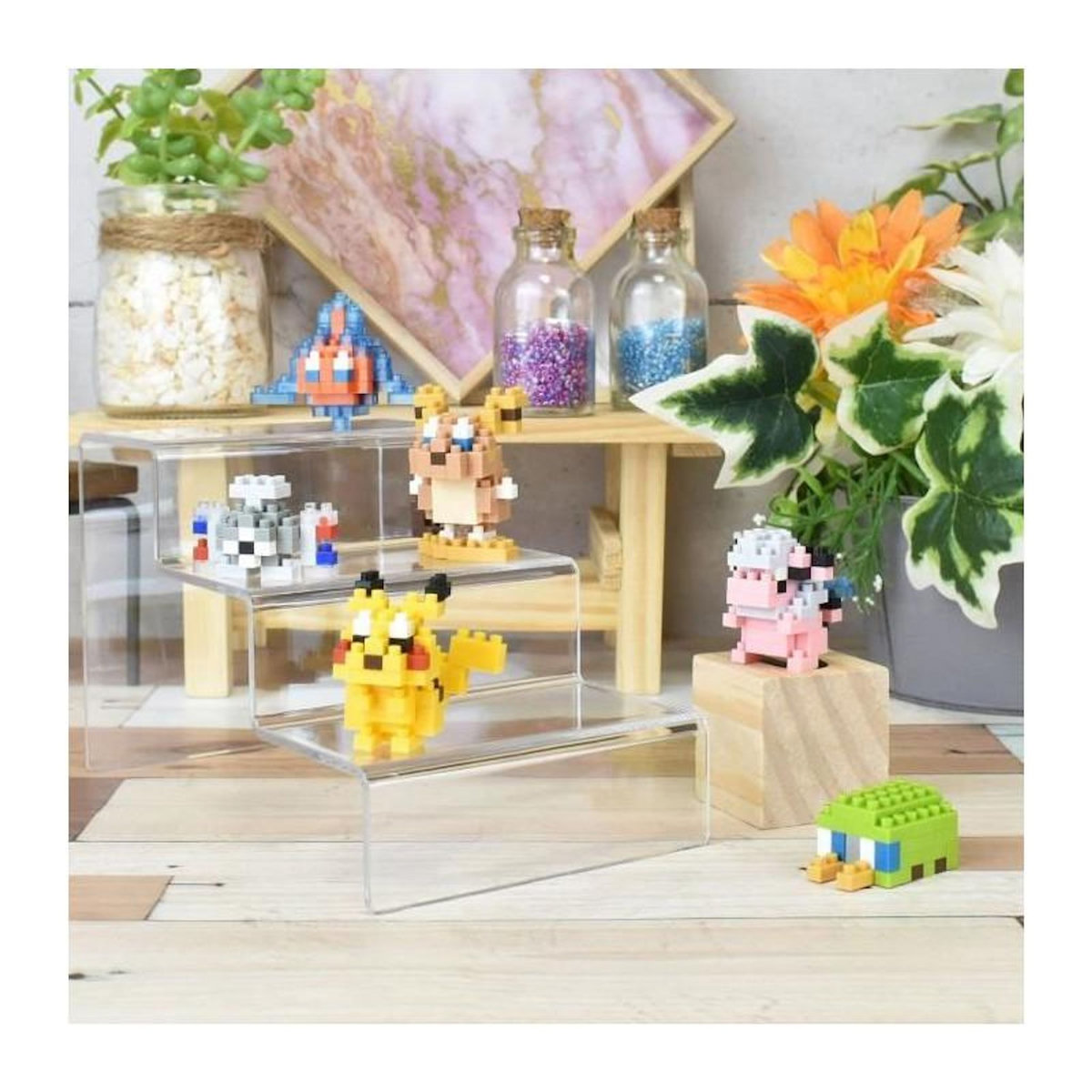 BANDAI Coffret de 6 figurines en briques - BANDAI - NANOBLOCK - Pack Pokémon type Électrique