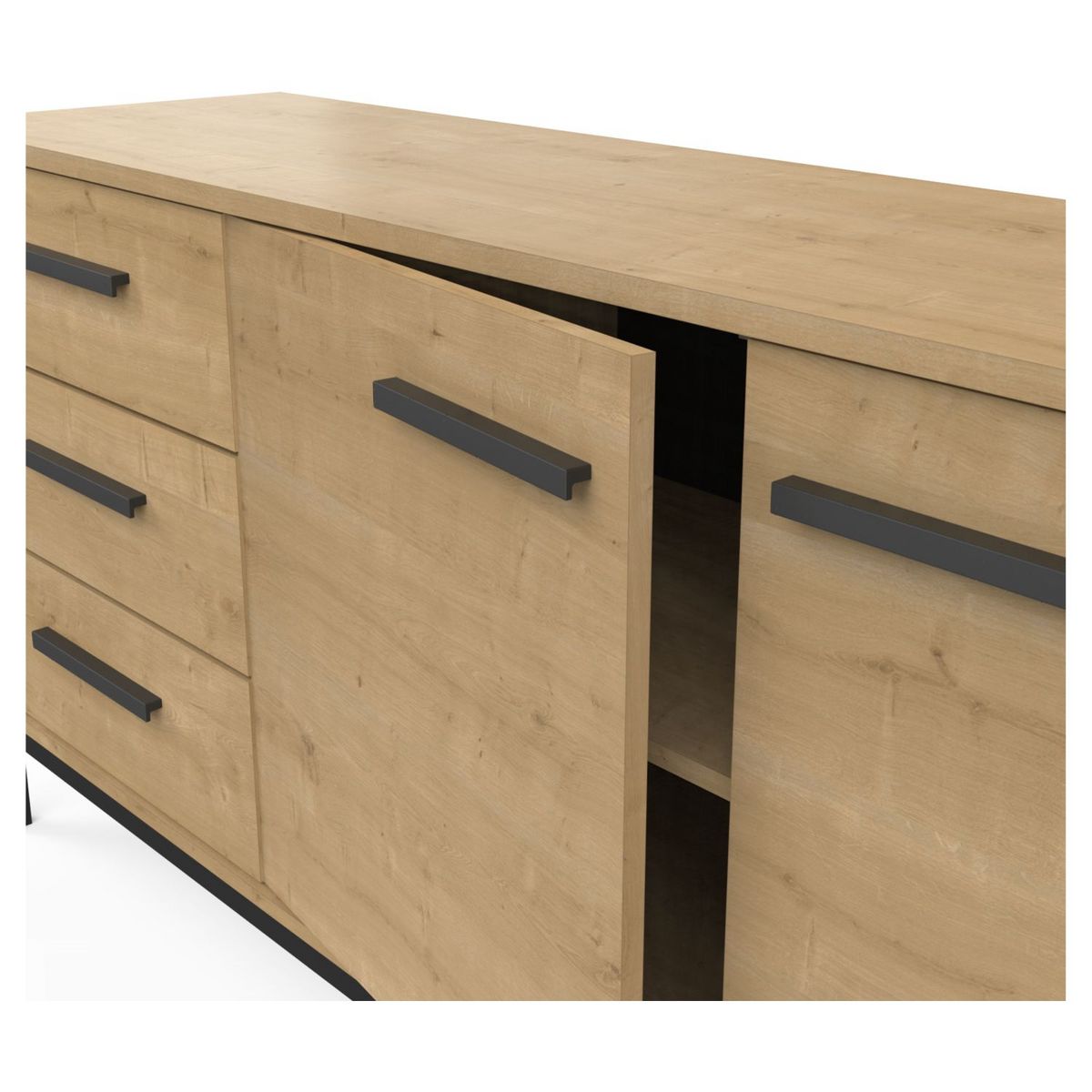 Enfilade 2 portes 3 tiroirs L152cm DAFT