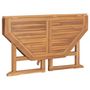 Voir la diapositive 5 : VIDAXL Table a dîner de jardin pliable 110x110x75 cm Teck massif