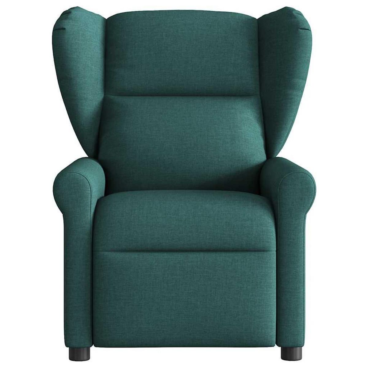 VIDAXL Fauteuil de massage inclinable electrique Vert fonce Tissu