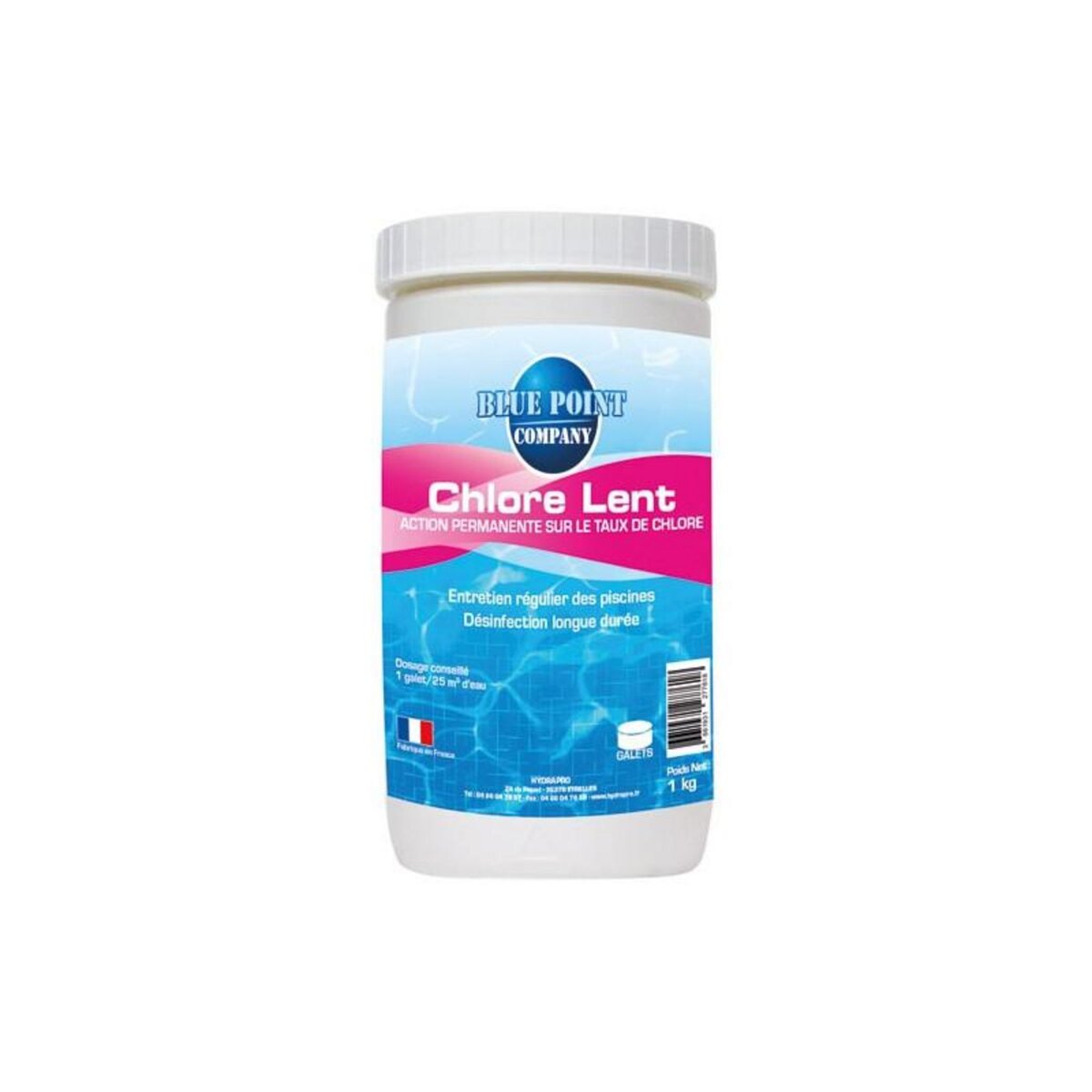 Blue point company CHLORE LENT 1KG GALETS DE 125G BLUE POINT COMPANY - 006205823