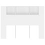 Voir la diapositive 3 : VIDAXL Armoire de tete de lit Blanc 140x18,5x104,5 cm