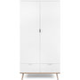 Voir la diapositive 4 : MARKET24 Armoire de chambre - GÖTEBORG 61 - Chene sonoma / Blanc - 2 portes battantes - 90 x 55 x 180 cm