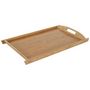 Voir la diapositive 3 : Paris Prix Lot de 3 Plateaux de Service  Bambou  52cm Beige