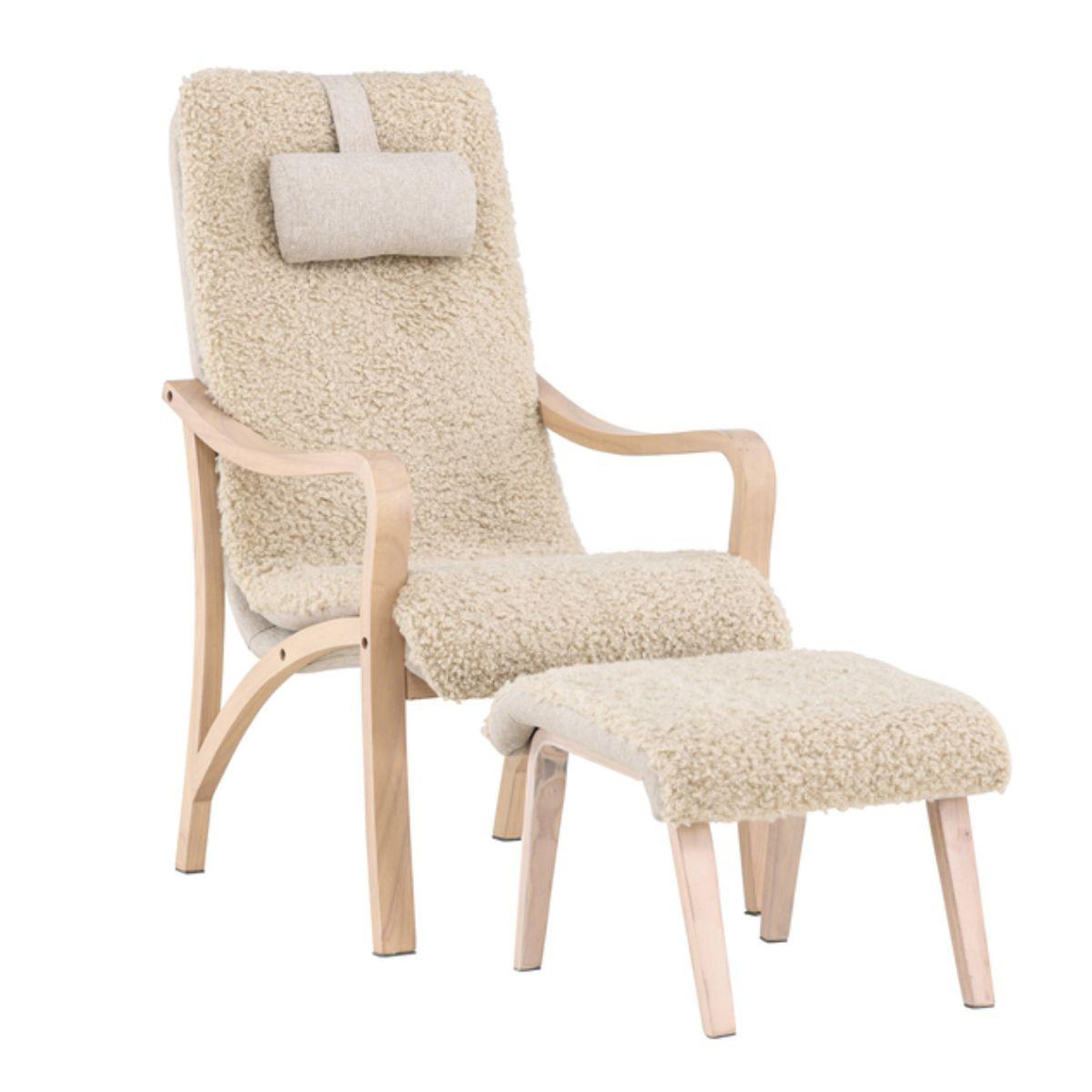 Paris Prix Fauteuil avec repose-pieds  faro  107cm beige
