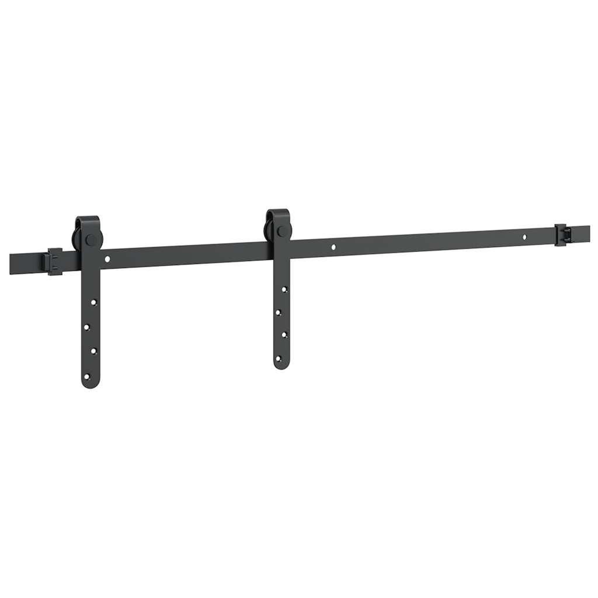Voir la diapositive 5 : VIDAXL Kit de porte d'armoire coulissante 91 cm acier au carbone