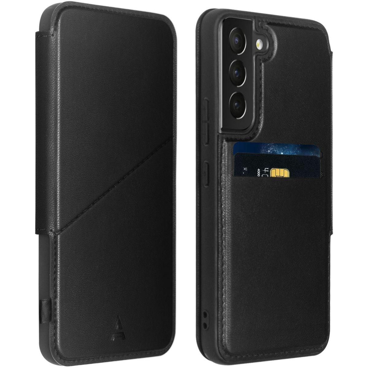 ADEQWAT Etui Samsung S22+ Cuir noir