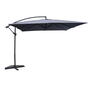 Voir la diapositive 1 : CONCEPT USINE Parasol carré 3x3m gris SOLENZARA