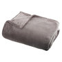 Voir la diapositive 1 : ATMOSPHERA Plaid Doux Uni  Flanel  125x150cm Gris