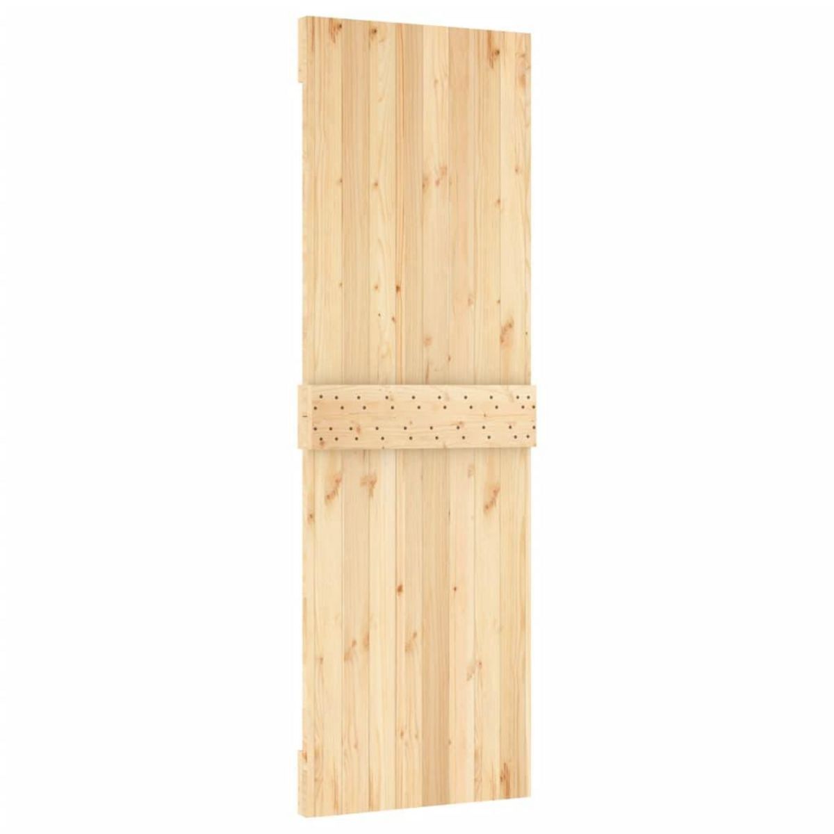 VIDAXL Porte coulissante et kit de quincaillerie 70x210 cm pin massif