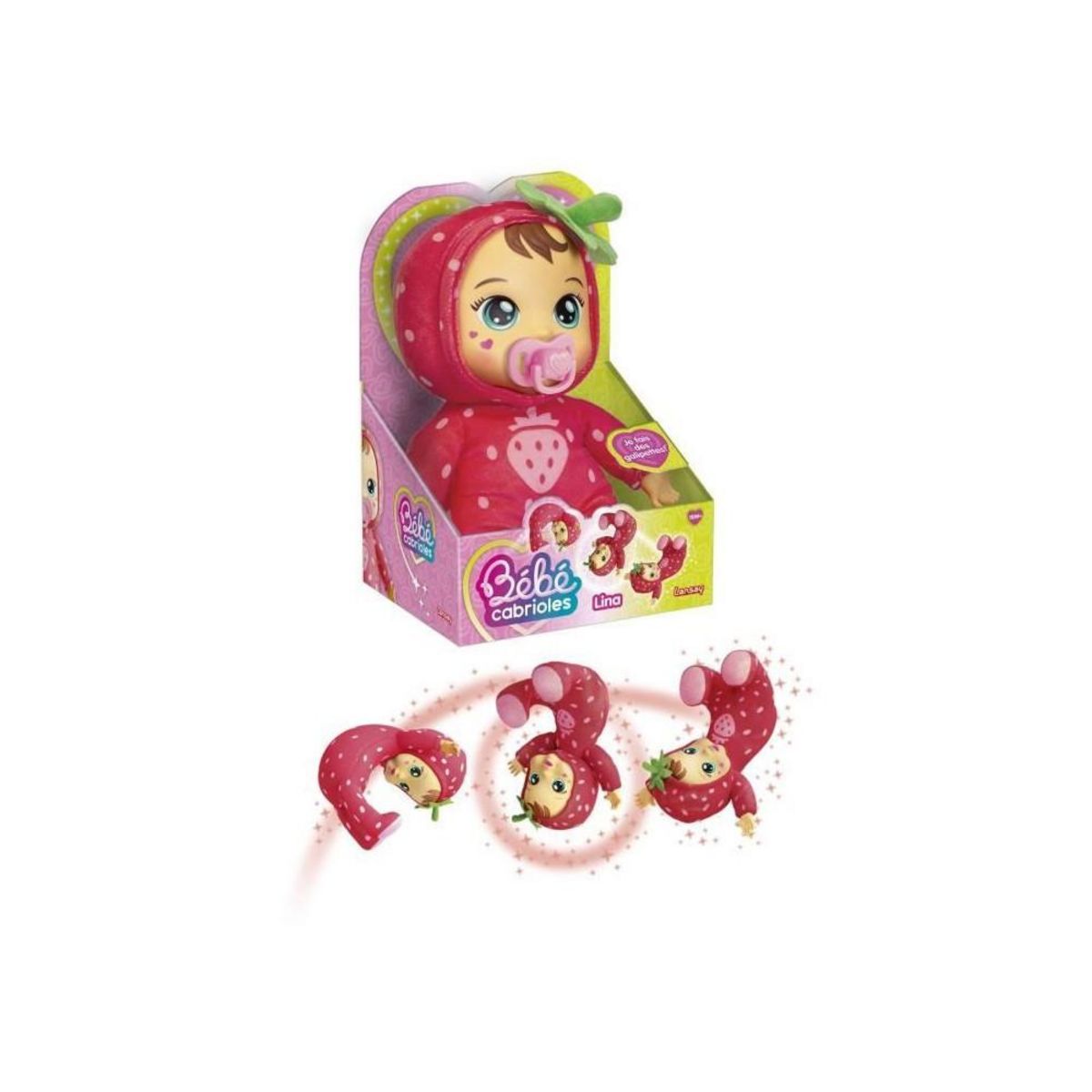 LANSAY Poupon - LANSAY - Mon bébé cabrioles - Lina la fraise - Des 18 mois