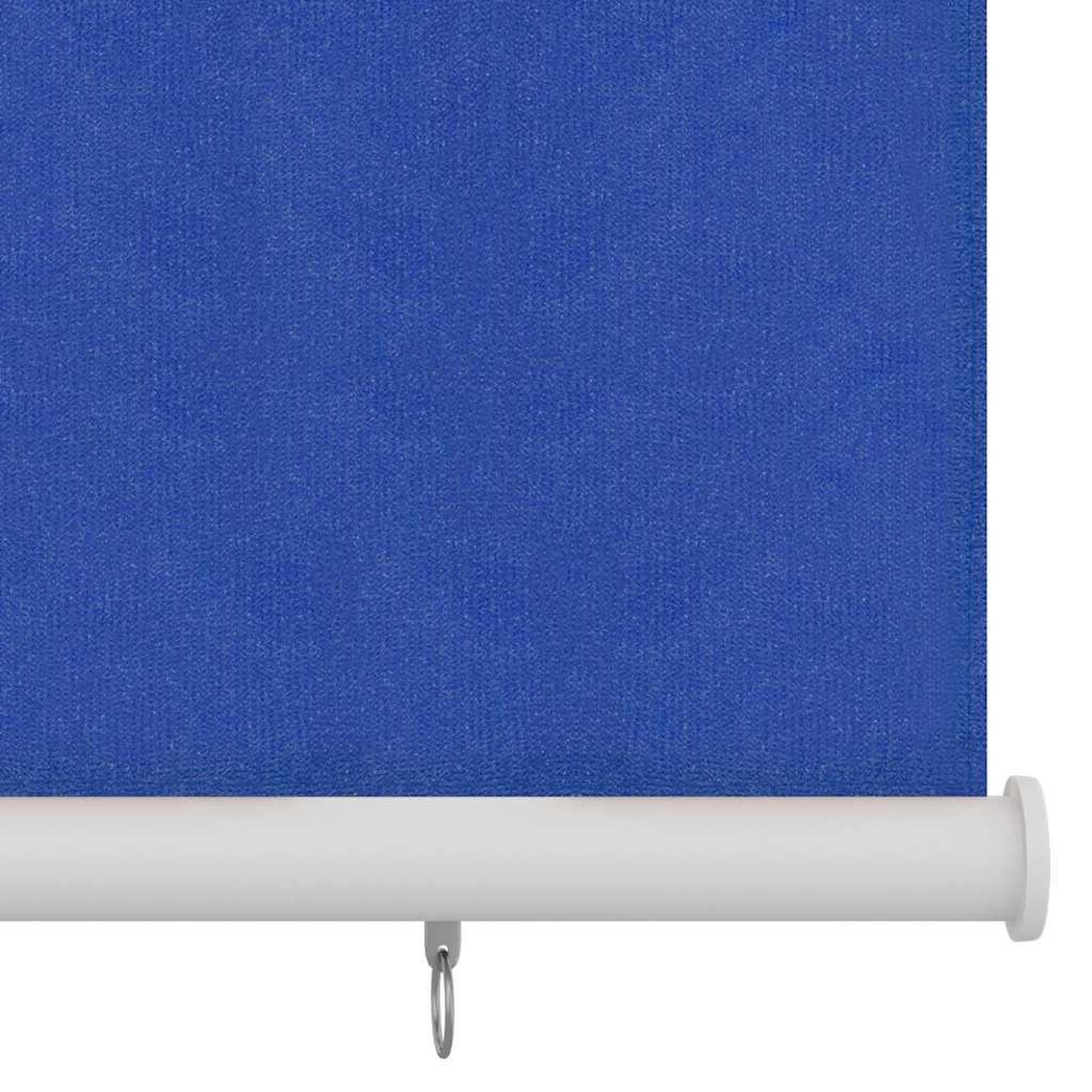 Voir la diapositive 3 : VIDAXL Store roulant d'exterieur 245 (l) x 140 (h) cm bleu hdpe