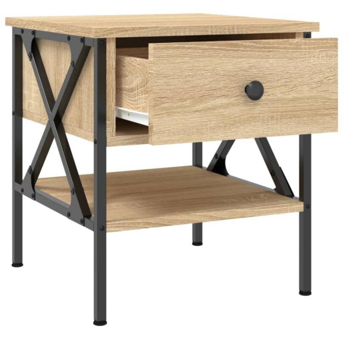 VIDAXL Table de chevet chêne sonoma 40x42x45 cm bois d ingénierie