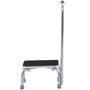 Voir la diapositive 5 : HOMCOM Marche avec barre d'appui - marchepied de sécurité - marche d'accès au bain - plateforme & patins antidérapants - acier galvanisé