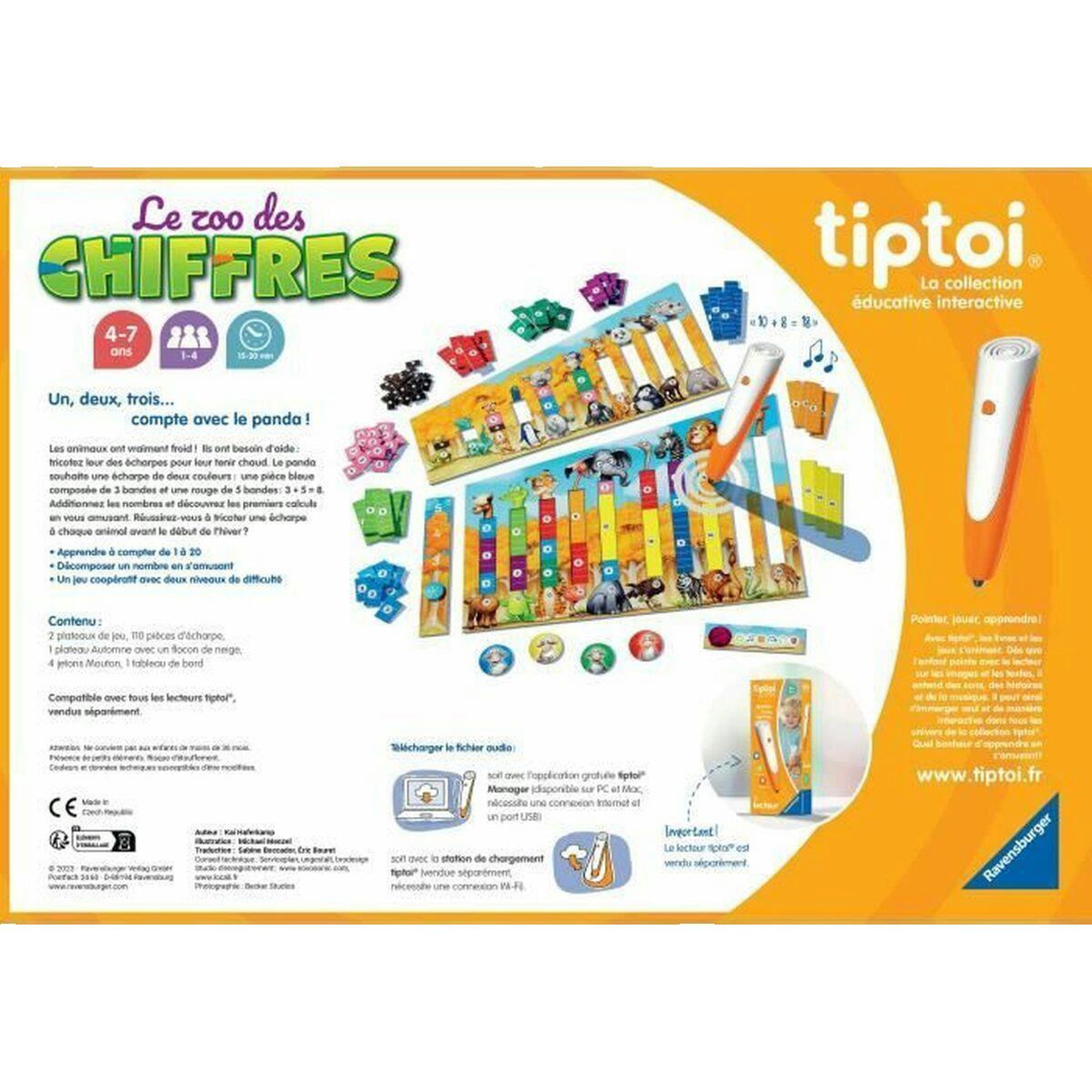 Voir la diapositive 2 : RAVENSBURGER Jeu éducatif ravensburger Tiptoi Le Zoo des chiffres