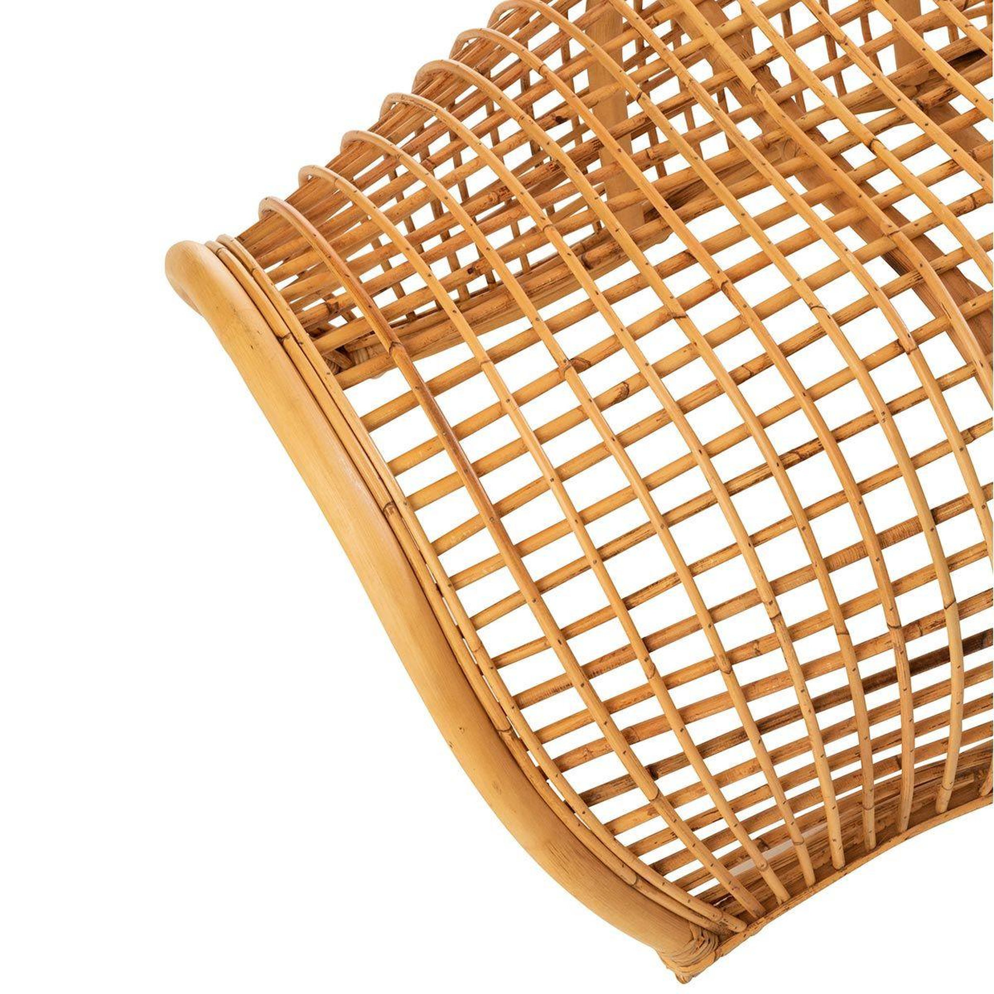 Voir la diapositive 5 : J-LINE Banc design en rotin  roni  200cm naturel