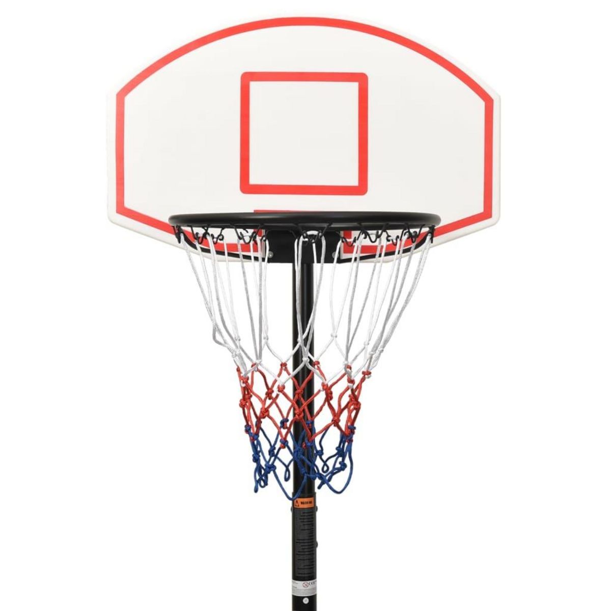 VIDAXL Support de basket-ball Blanc 216-250 cm Polyethylene