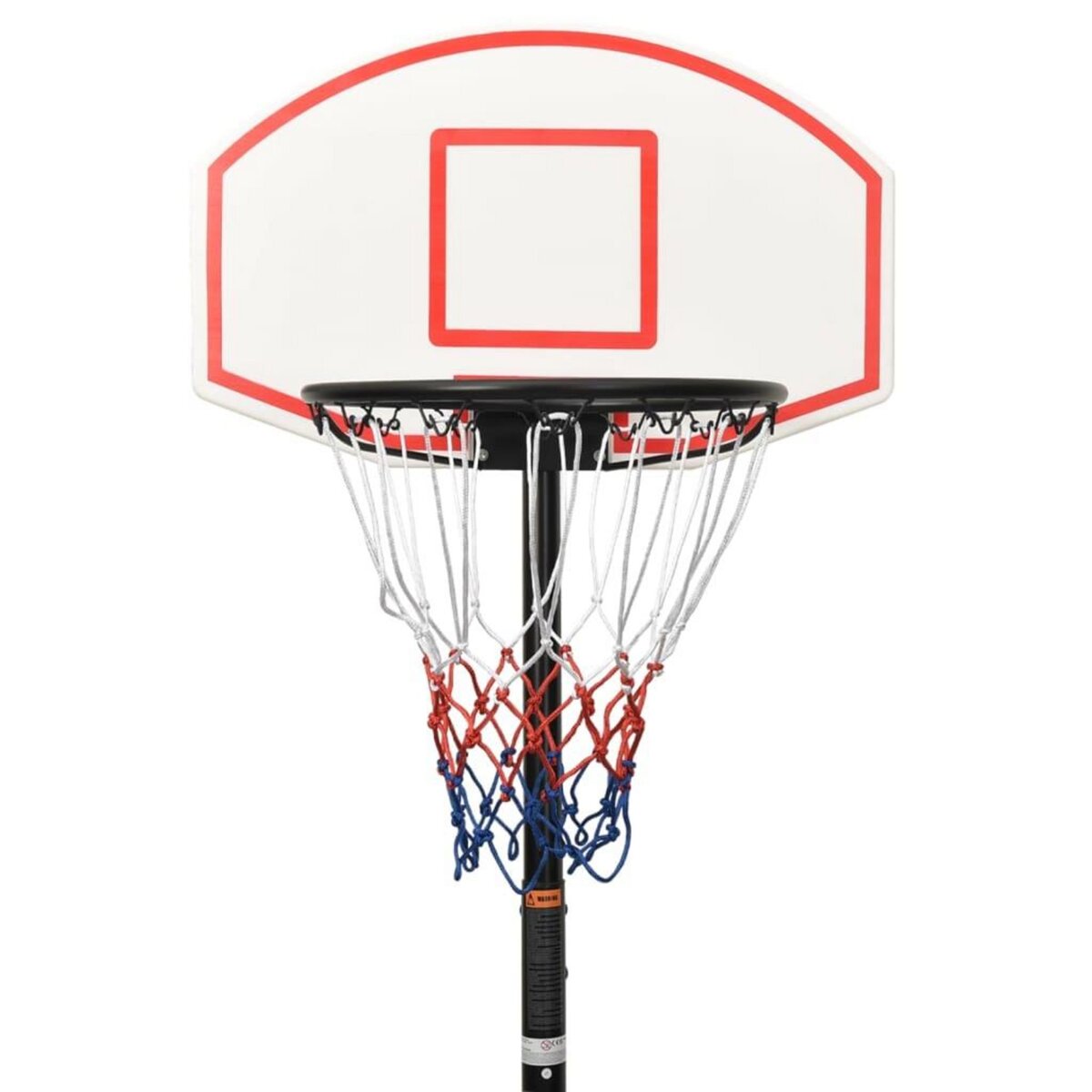 VIDAXL Support de basket-ball Blanc 216-250 cm Polyethylene
