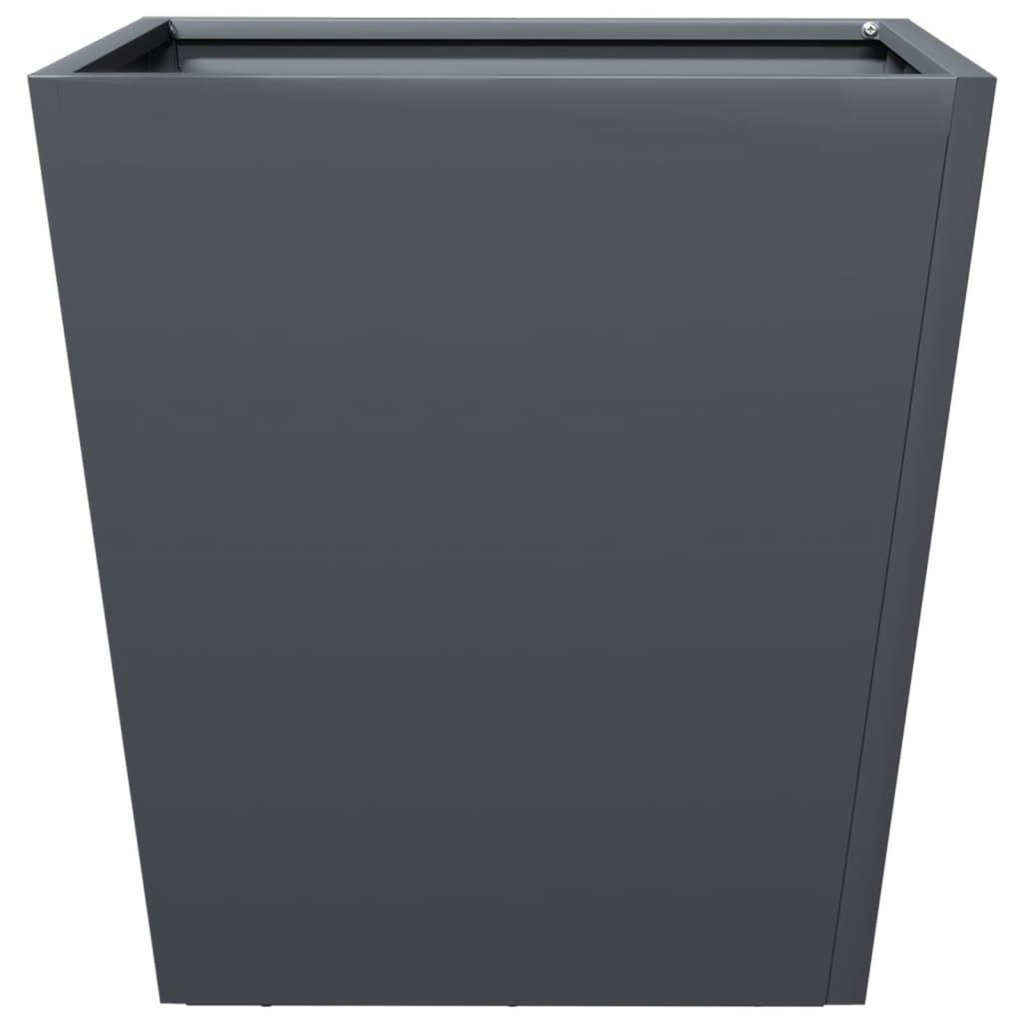 Voir la diapositive 5 : VIDAXL Jardiniere anthracite 40x40x40 cm acier