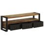 Voir la diapositive 5 : VIDAXL Meuble TV Bois de recuperation massif 120 x 30 x 40 cm
