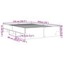 Voir la diapositive 6 : VIDAXL Cadre de lit sans matelas chene marron 140x190 cm
