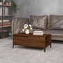 Voir la diapositive 3 : VIDAXL Table basse Chene marron 90x50x36,5 cm Bois d'ingenierie