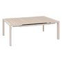 Voir la diapositive 3 : HESPERIDE Table de jardin carrée extensible alu Evasion 8/10 places Beige lin - Hespéride